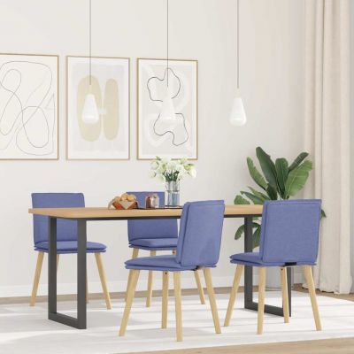 Gossi scaune de sufragerie 4 buc tesatura jeans blue