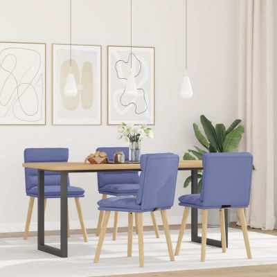 Gossi scaune de sufragerie 4 buc tesatura jeans blue