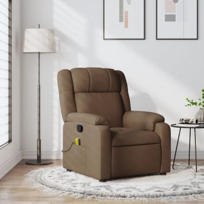 Gossi fotoliu de masaj rabatabil, maro, material textil