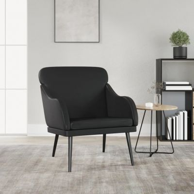 Gossi fotoliu, negru, 63x76x80 cm, piele artificiala