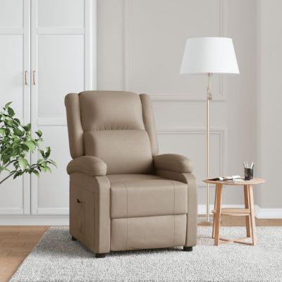 Gossi fotoliu rabatabil, cappuccino, piele ecologica ieftin