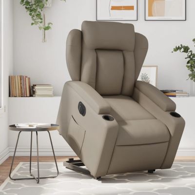 Gossi fotoliu rabatabil electric cu ridicare, cappuccino