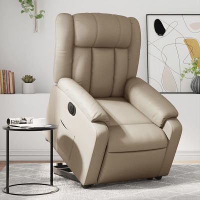 Gossi fotoliu rabatabil electric cu ridicare, cappuccino