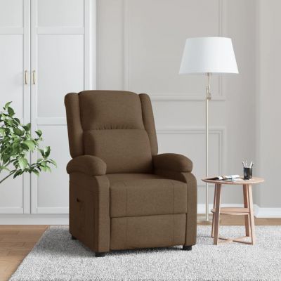 Gossi fotoliu rabatabil, maro, material textil
