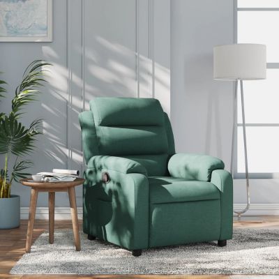 Gossi fotoliu rabatabil, verde inchis, material textil