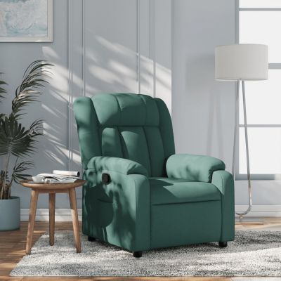 Gossi fotoliu rabatabil, verde inchis, material textil