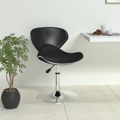 Gossi scaun de bar, negru, piele ecologica