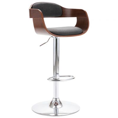 Gossi scaun de bar, placaj si material textil gri