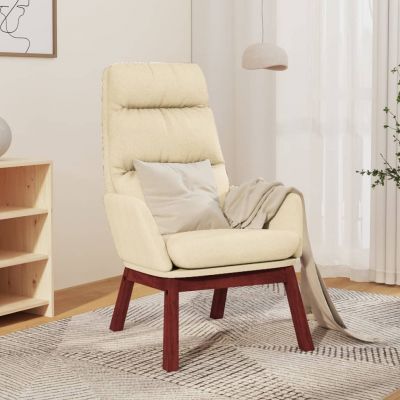 Gossi scaun de relaxare, crem, material textil
