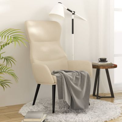Gossi scaun de relaxare, crem, material textil
