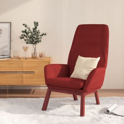 Gossi scaun de relaxare, rosu vin, material textil