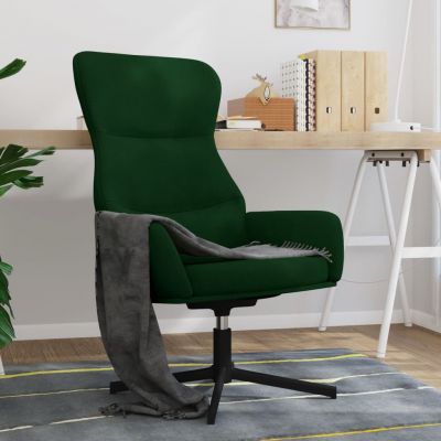 Gossi scaun de relaxare, verde inchis, catifea