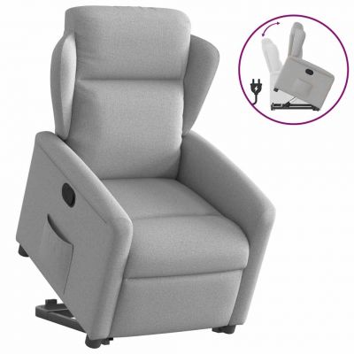 Gossi scaun inclinabil vertical din tesatura gri nor la reducere