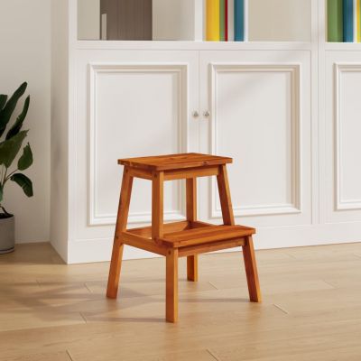 Gossi taburet cu 2 trepte, 40x38x50 cm, lemn masiv de acacia