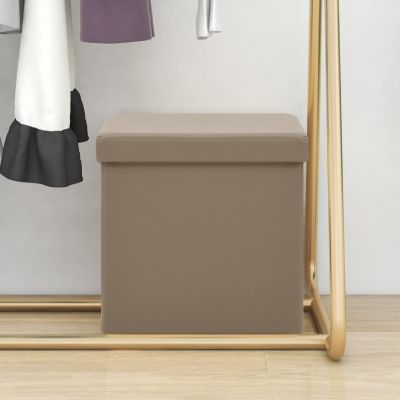 Gossi taburet de depozitare pliabil, cappuccino, pvc