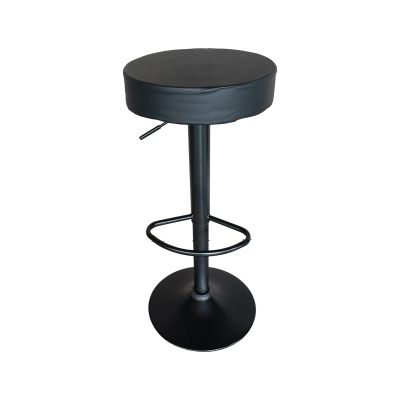 Scaun de bar Dianors reglabil pe inaltime baza, negru-negru, 38x38x75 cm