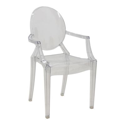 Scaun Narova pakoworld PC Transparent 43x48x92cm