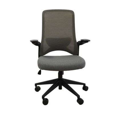 Ergodynamic Dolphin Black Grey - scaun de birou cu brate rabatabile