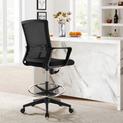 ErgoDynamic Emma Black scaun inalt de birou cu suport picioare si roti cu franare la presiune!!