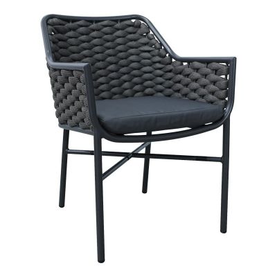 Fotoliu de grădină Model Ortegia, Antracit, 57x62x82 cm