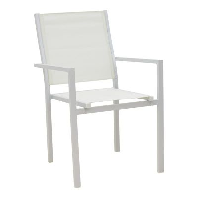 Fotoliu de grădină Model Zacreta, Alb, 61x56.5x87.5 cm