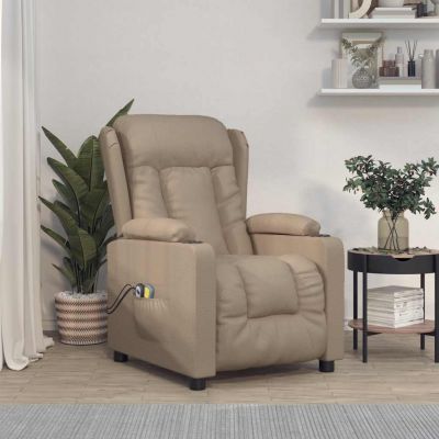 Gossi fotoliu de masaj electric, cappuccino, piele ecologica