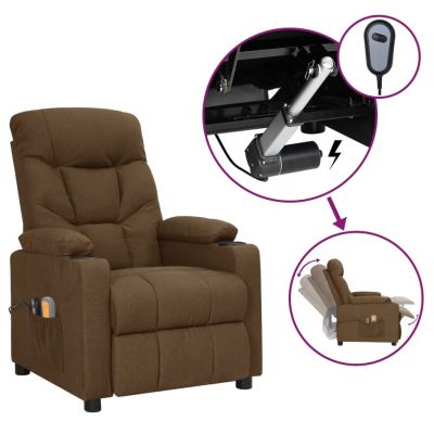 Gossi fotoliu de masaj electric, maro, material textil