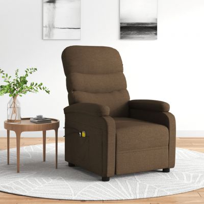 Gossi fotoliu de masaj electric, maro, material textil
