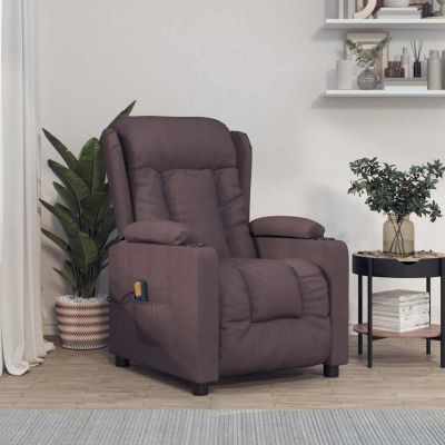 Gossi fotoliu de masaj, maro inchis, material textil