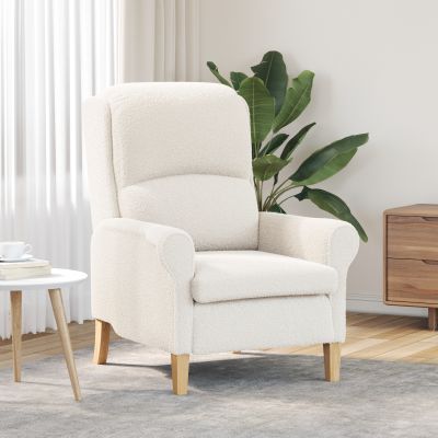 Gossi fotoliu ergonomic crem tesatura, lemn standard ergonomic