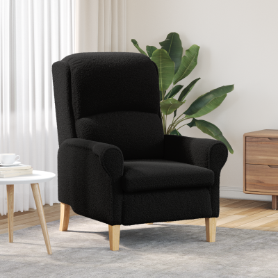 Gossi fotoliu ergonomic negru tesatura, lemn standard ergonomic