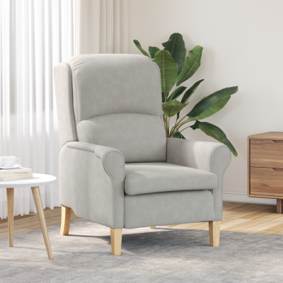 Gossi fotoliu gri deschis gri deschis tesatura standard ergonomic