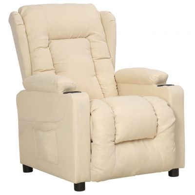 Gossi fotoliu rabatabil, crem, material textil