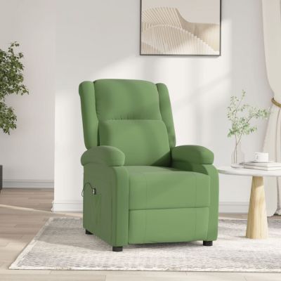 Gossi fotoliu rabatabil electric, verde deschis, catifea