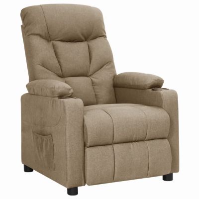 Gossi fotoliu rabatabil, gri taupe, material textil