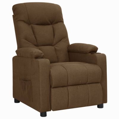 Gossi fotoliu rabatabil, maro, material textil