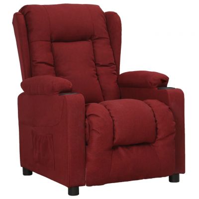 Gossi fotoliu rabatabil, rosu vin, material textil