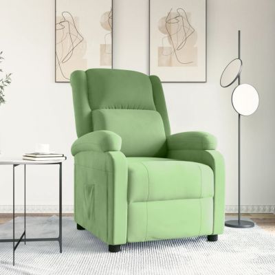 Gossi fotoliu rabatabil, verde deschis, catifea
