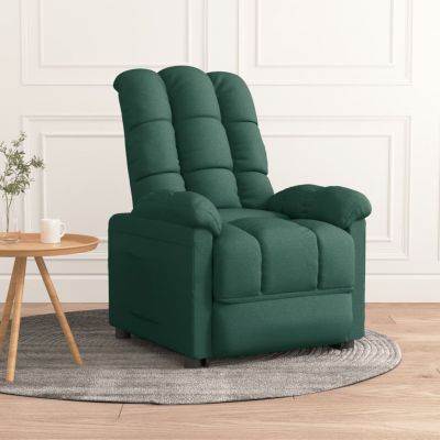 Gossi fotoliu rabatabil, verde inchis, material textil