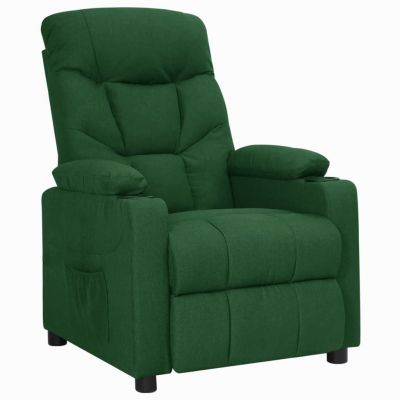 Gossi fotoliu rabatabil, verde inchis, material textil
