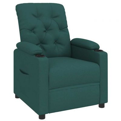 Gossi fotoliu rabatabil, verde inchis, material textil