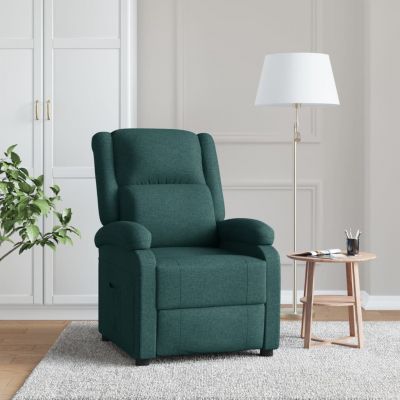 Gossi fotoliu rabatabil, verde inchis, material textil