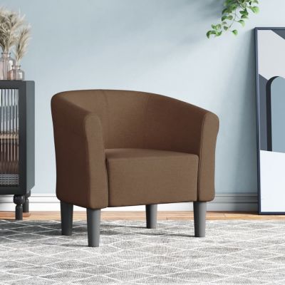 Gossi fotoliu tip cuva, maro, material textil