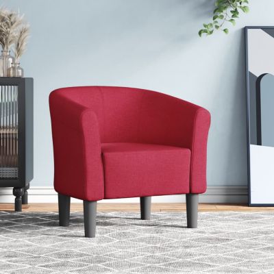 Gossi fotoliu tip cuva, rosu vin, material textil