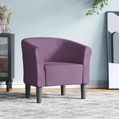 Gossi fotoliu tip cuva, violet, material textil