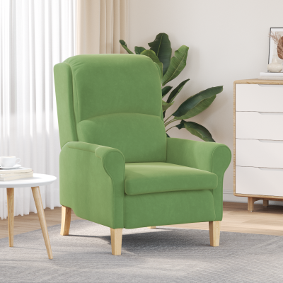 Gossi fotoliu verde deschis verde deschis tesatura, lemn