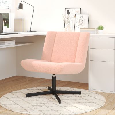 Gossi scaun accent roz baby poliester, otel standard rotativ