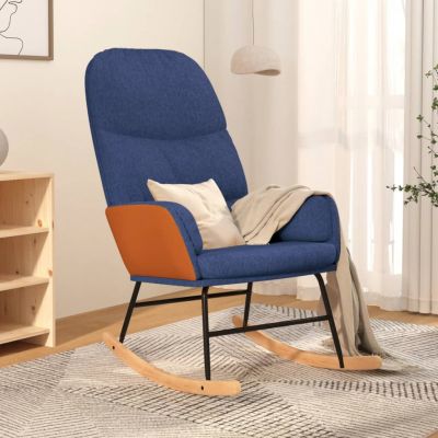 Gossi scaun balansoar, albastru, material textil