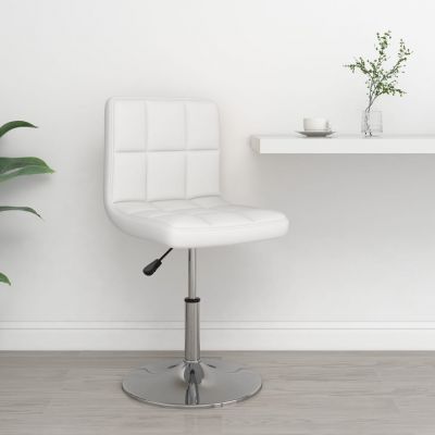 Gossi scaun de bar, alb, piele ecologica