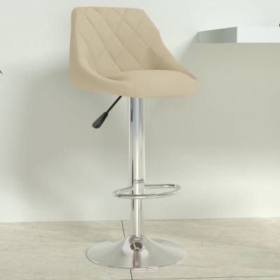 Gossi scaun de bar, crem, catifea